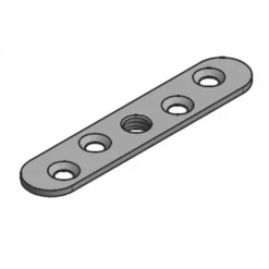 Platine Pour Fixation Cadette Sur Chant 75 X 15 Mm : Mantion 0023