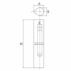 Paumelle à Souder Soudaroc Inox 304L Bague Inox 60 Mm 30 Kg Max