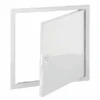 Trappe De Visite Avec Fermeture à Clé Carrée - Tôle D'acier Galvanisé - Int. 300x300 Mm - Blanc RAL 9016