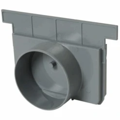 Fond De Naissance Pour Caniveau Connecto/Kenadrain - Diamètre 100 Mm - Gris Clair