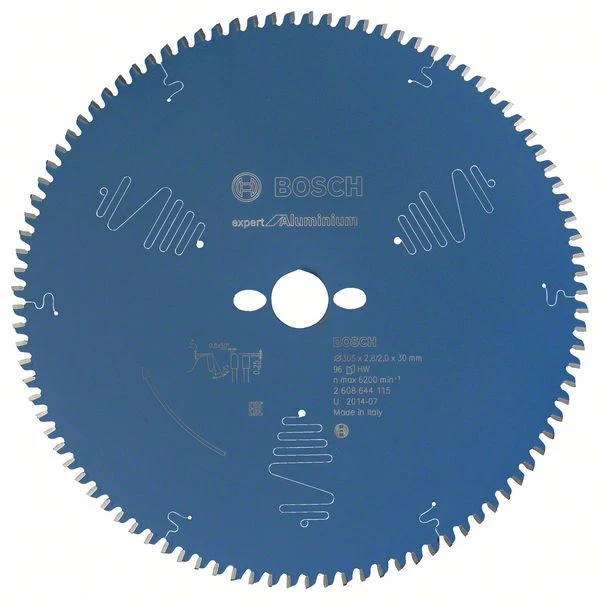 Lame Scie Circulaire Bosch Expert For Aluminium 305x30x2,8 Mm 96 Dents 1 Lame Scie Circulaire Bosch Expert For Aluminium 305x30x2,8 Mm 96 Dents