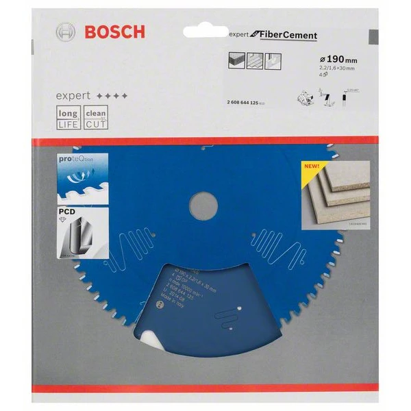 Lame Scie Circulaire Bosch Expert Fibrociment 190 X 30 X 2,2 Mm 4 Dents 2 Lame Scie Circulaire Bosch Expert Fibrociment 190 X 30 X 2,2 Mm 4 Dents – Image 2
