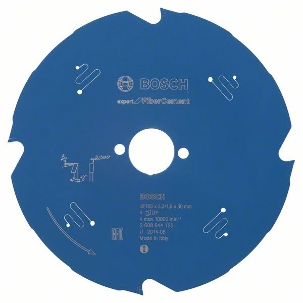 Lame Scie Circulaire Bosch Expert Fibrociment 190 X 30 X 2,2 Mm 4 Dents 1 Lame Scie Circulaire Bosch Expert Fibrociment 190 X 30 X 2,2 Mm 4 Dents