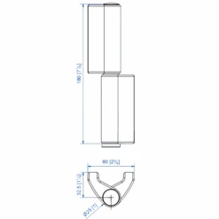 Paumelle à Souder Mantion 1514GJOSO Pour Opentec FMF150 - Ø 14 Mm -180 Mm -Construire Un Magasin D'outils 1514gjoso