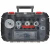 Coffret De 6 Scies Trépans Bosch Adaptateur Power-Change Et 2 Forets