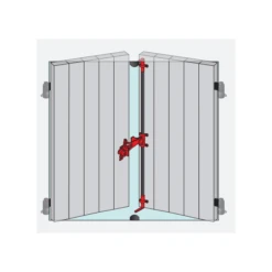 Sachet D'accessoires Pour Espagnolette Tubrain Torbel Alu Noir