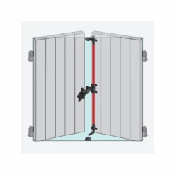 Tringle Rainurée Alu Noir Torbel Espagnolette - 2270 Mm Diamètre 14 Mm