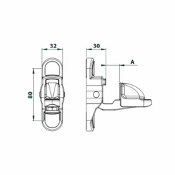 Arrêt De Volet Battant Automatique Anti-UV 6/145 - Blanc Torbel 3094S79