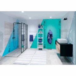 Plaque De Plâtre Hautement Hydrofugée - Glasroc H Ocean BA13 - Locaux Très Humides - 2,6 M X 1,2 M - ép.12,5 MM