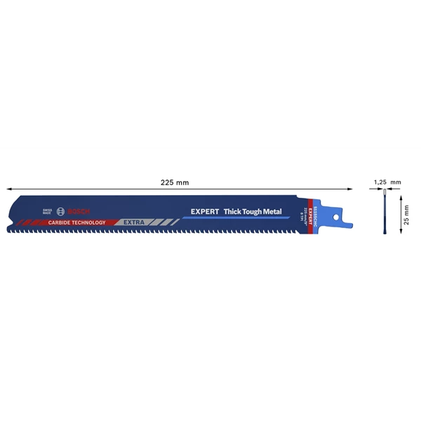 Bosch Lame Scie Sabre Métal Et Fonte - Expert Thick Tough Metal S 1155 CHC 2 Bosch Lame Scie Sabre Métal Et Fonte - Expert Thick Tough Metal S 1155 CHC – Image 2