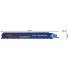Bosch Lame De Scie Sabre - Expert Thick Tough Metal S 1155 CHC - 225 Mm -Construire Un Magasin D'outils 2 64