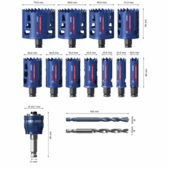 Coffret Scies Trépans Multi-matériaux - Expert Tough Material Bosch -Construire Un Magasin D'outils 2 88