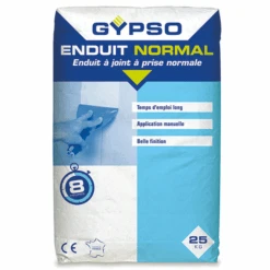 Enduit à Joint Pour Plaques De Plâtre Bords Amincis - Prise Normale 8h - Gypso - Sac De 25 Kg