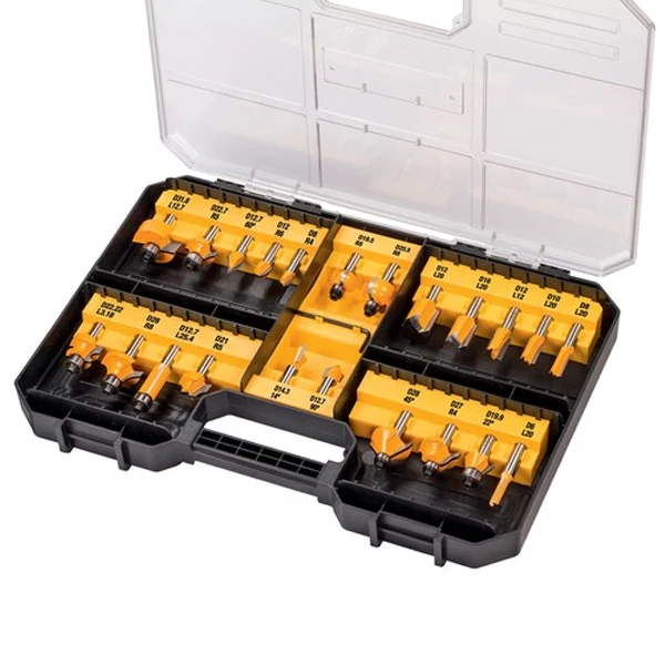 Coffret De 22 Fraises De Défonceuse Dewalt DT90017-QZ Queue De 8 Mm 1 Coffret De 22 Fraises De Défonceuse Dewalt DT90017-QZ Queue De 8 Mm