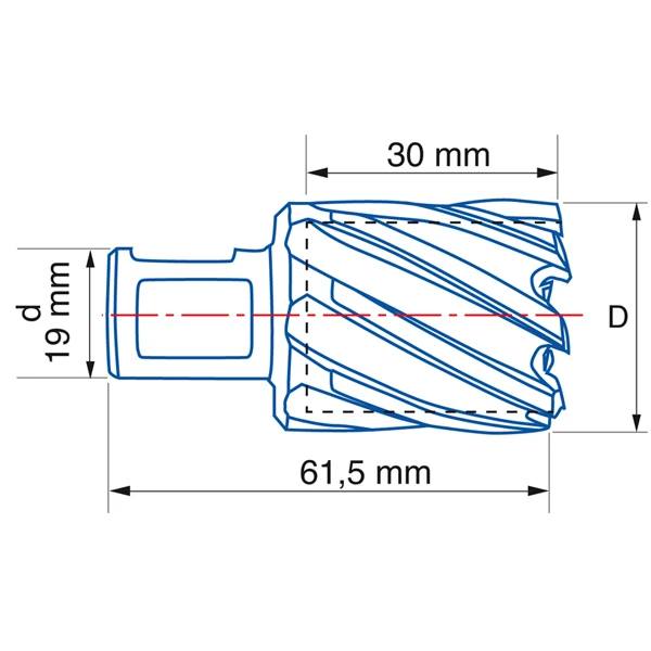 Fraise à Carotter HSS 4070 Pour Perceuse Magnétique - Izar - Diamètre 24 Mm - Longueur 30 Mm 2 Fraise à Carotter HSS 4070 Pour Perceuse Magnétique - Izar - Diamètre 24 Mm - Longueur 30 Mm – Image 2