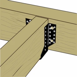 Sabot à Ailes Extérieures SAEPB - Finition Noire - Largeur 46 Mm Hauteur 77 Mm épaisseur 2 Mm -Construire Un Magasin D'outils 4 59