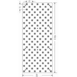 Dalle Podotactile Dalinox En Inox Brossé 304 928 X 420 X 7 Mm : Romus -Construire Un Magasin D'outils 4214 4