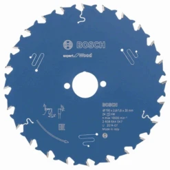 Lame De Scie Circulaire Bosch Expert For Wood 190 X 30 X 2,6 Mm 24 Dents -Construire Un Magasin D'outils 473