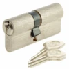 Cylindre Européen Yale YC500+ Nickelé - 3 Clés - 30 X 40 Mm