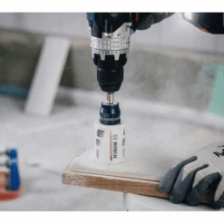 Adaptateur Power Change Plus Bosch 6 Pans 1/4 " Avec Foret HSS-Co -Construire Un Magasin D'outils 562