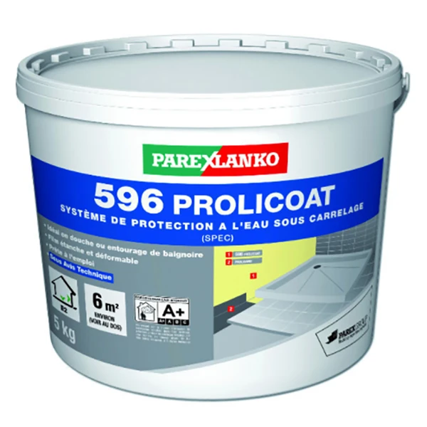 Système De Protection à L'eau Sous Carrelage - 596 Prolicoat Parexlanko - Seau De 5 KG 1 Système De Protection à L'eau Sous Carrelage - 596 Prolicoat Parexlanko - Seau De 5 KG