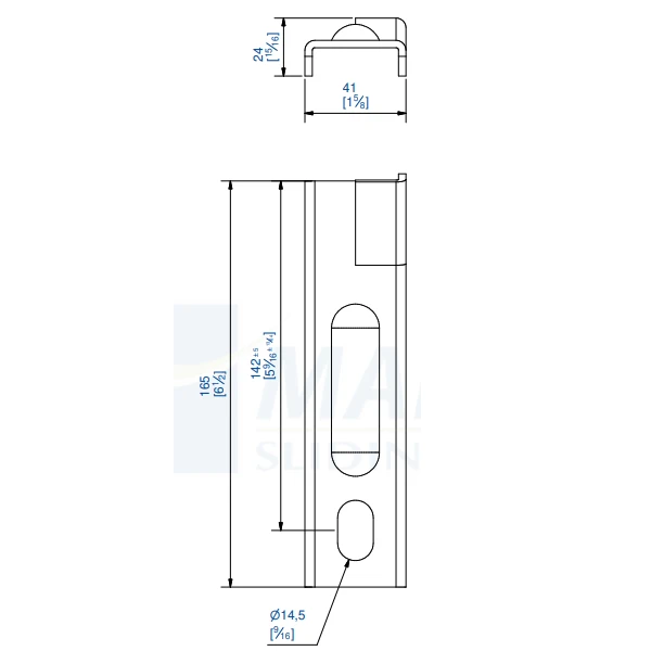 Patte Droite à Sceller Mantion 6257 Pour Support 6256 De Rail 2 Patte Droite à Sceller Mantion 6257 Pour Support 6256 De Rail – Image 2
