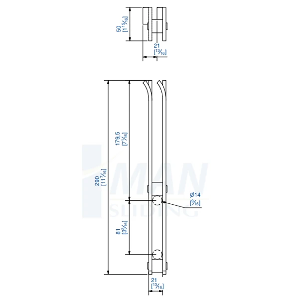 Patte De Réglage à Sceller Mantion 6260 Pour Support De Rail 6255 2 Patte De Réglage à Sceller Mantion 6260 Pour Support De Rail 6255 – Image 2