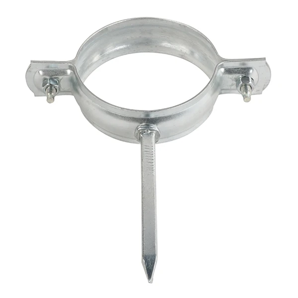 Collier De Descente Cylindrique à Pointe Carrée 100 Mm Acier Ø 80 Mm 1 Collier De Descente Cylindrique à Pointe Carrée 100 Mm Acier Ø 80 Mm