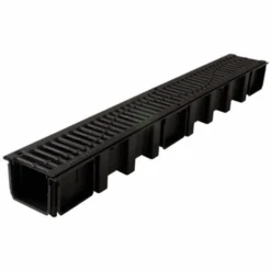 Caniveau Avec Grille En Fonte - Résistance B125 - Connecto Nicoll - L. Int. 98 Mm / Ext. 136 Mm - 1 Ml