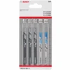Bosch Lame De Scie Sauteuse En U Basic For Wood And Metal Set De 5 Pièces