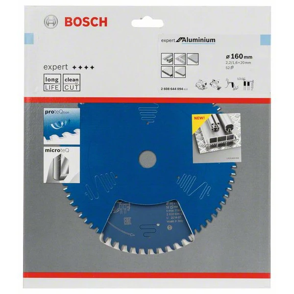 Lame De Scie Circulaire Bosch Aluminium 160 X 20 X 2,2 Mm 52 Dents 2 Lame De Scie Circulaire Bosch Aluminium 160 X 20 X 2,2 Mm 52 Dents â Image 2