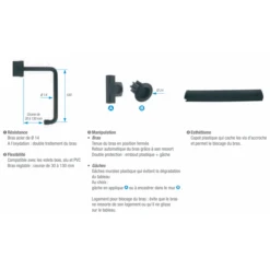 Verrouille Volet Double 1 Vantail Noir Diamètre 14 Mm 3517650583793 -Construire Un Magasin D'outils 9470776 1