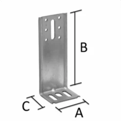 Équerre De Bardage Simpson EBC 65 X 158 X 53 Mm Simpson-Strong-Tie EBC160/2,5 -Construire Un Magasin D'outils abc cote png