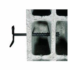 Arrêt Volet Parpaing Brique Creuse 190 Mm Tige Ø10mm Acier Noir X2 -Construire Un Magasin D'outils application parpaing