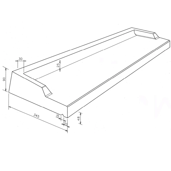 Appui De Fenêtre Monobloc Béton Ton Pierre AR35 - 35 CM X 0,70 M 2 Appui De Fenêtre Monobloc Béton Ton Pierre AR35 - 35 CM X 0,70 M – Image 2