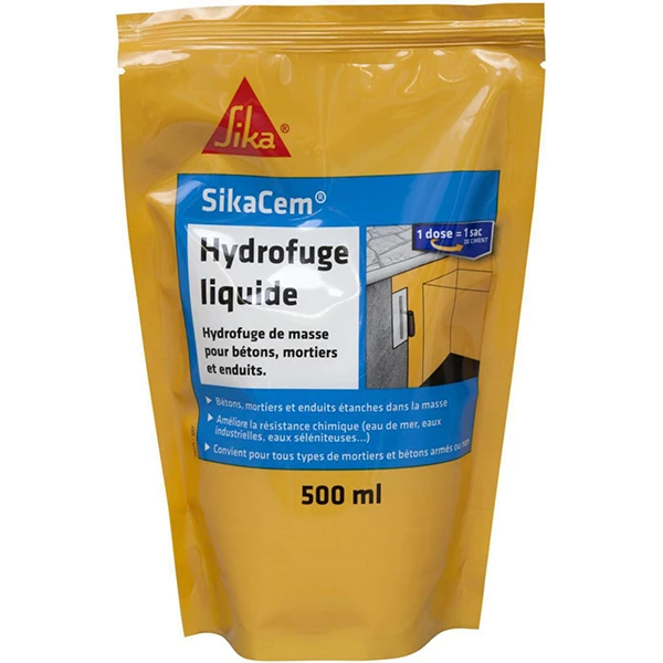 Hydrofuge De Masse Liquide Cem Dosette De 500ml Sika 471275 546962 1 Hydrofuge De Masse Liquide Cem Dosette De 500ml Sika 471275 546962