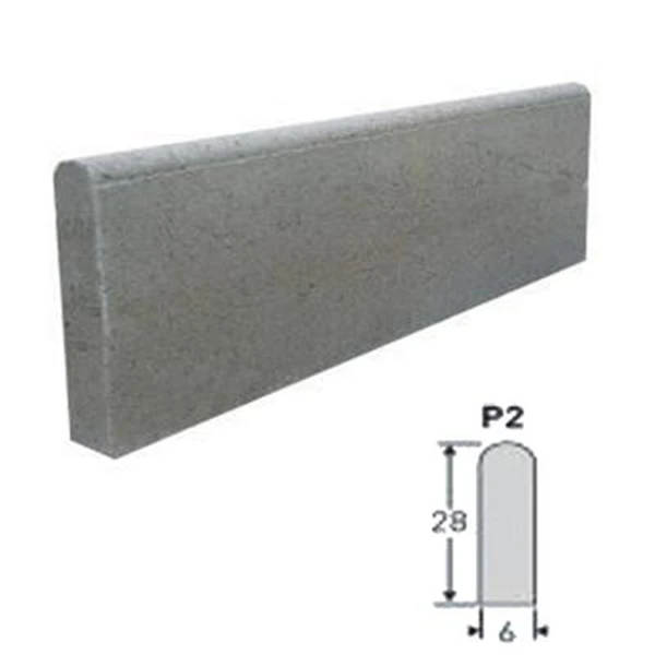 Bordure De Parking P2 - 100 X 6 X 28 Cm - Classe De Résistance U + DH 2 Bordure De Parking P2 - 100 X 6 X 28 Cm - Classe De Résistance U + DH – Image 2