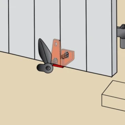 Butée De Tourniquet Marseillais Torbel Type C En Acier Noir Cataphorèse -Construire Un Magasin D'outils butee2