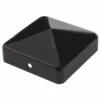 Chapeau En Pyramide Pour Poteau En Bois De Section 70 X 70 Mm - Finition Noire