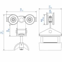 Chariot à Support Oscillant Mantion 2432P Pour Câble De 45 X 20 Mm Max 5 Chariot à Support Oscillant Mantion 2432P Pour Câble De 45 X 20 Mm Max -Construire Un Magasin D'outils chariot