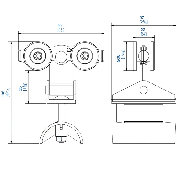 Chariot à Support Oscillant Mantion 2432P Pour Câble De 45 X 20 Mm Max 3 Chariot à Support Oscillant Mantion 2432P Pour Câble De 45 X 20 Mm Max – Image 3
