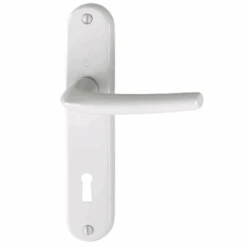 Poignée De Porte Clé En L SAN DIEGO Hoppe Alu Finition Blanc Pur 3538009