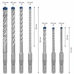 Coffret De 7 Forets Béton Armé Expert SDS Plus-7X - Bosch - 5 à 12 Mm 9 Coffret De 7 Forets Béton Armé Expert SDS Plus-7X - Bosch - 5 à 12 Mm -Construire Un Magasin D'outils coffret3
