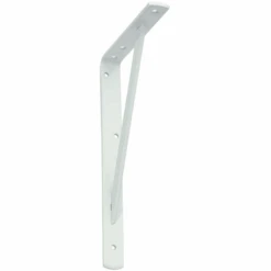 Monin Console D'étagère Renforcée En Acier Laqué Blanc - 400 Mm X 250 Mm