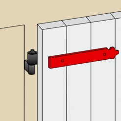 Contre-penture Feston Percée Torbel Blanche 39 X 3 Mm Longueur 515 Mm -Construire Un Magasin D'outils contre2