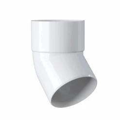 Coude Mâle-femelle à 45° MEP 845C Pour Tuyau De 80 Mm - PVC Blanc