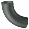Coude à 72° En Zinc Granum Basalte Pour Descente De 80 Mm