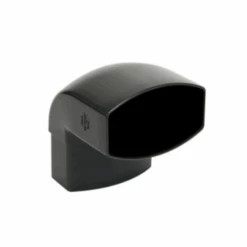 Coude Ovoïde Nicoll Pour Tube De Descente 90 X 56-mm - Angle 87°30 - Mâle/Femelle - Techtan - Gris Anthracite