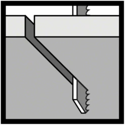 Lame De Scie Sauteuse Pour Métal T 123 X Jeu De 5 Lames Bosch 2608638473 -Construire Un Magasin D'outils coupe rectiligne 1