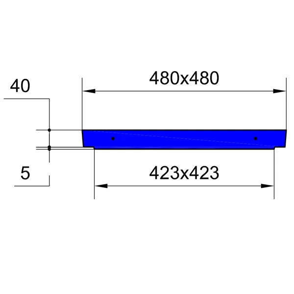 Couvercle Armé En Béton Pour Boîte Pluviale RP40 De 40x40 CM 2 Couvercle Armé En Béton Pour Boîte Pluviale RP40 De 40x40 CM – Image 2